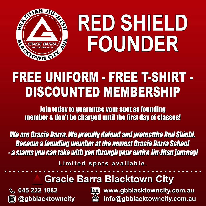 Red Shield Founder Gracie Barra Blacktown City image